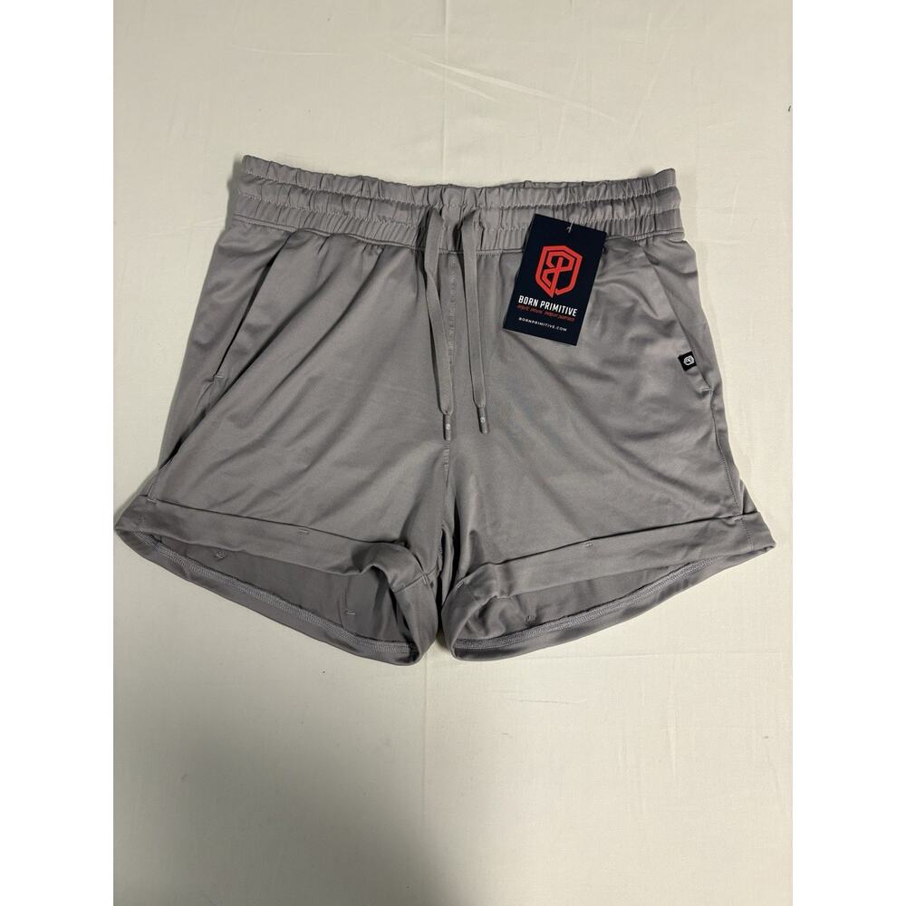 Born Primitive Women’s Lounge Shorts 2.0 Stone Size Large 3.5” Soft MSRP $48 NWT